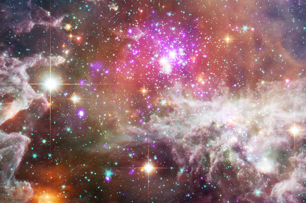 Gyönyörű Tejútrendszer háttér köd, stardust, és fényes csillag. Ez a kép a Nasa berendezett elemei. - Fotó, kép