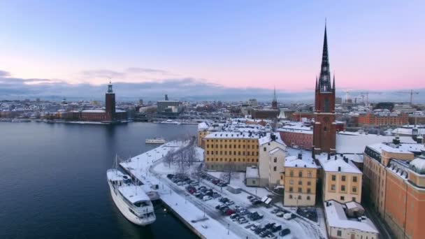 Aerial view of Stockholm City - Footage, Video