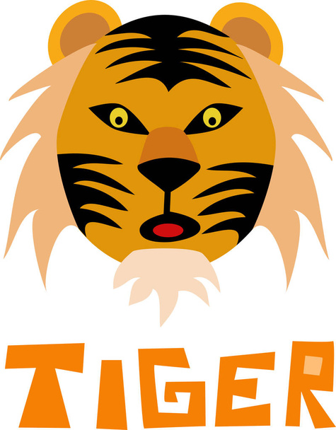 Vektor kép tigris - Vektor, kép
