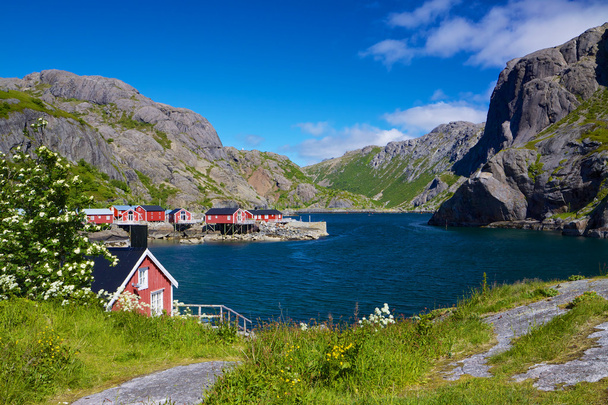 Fishing village Nusfjord - Foto, Bild