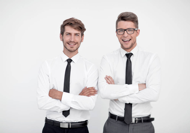 two men are standing in the office - Photo, Image
