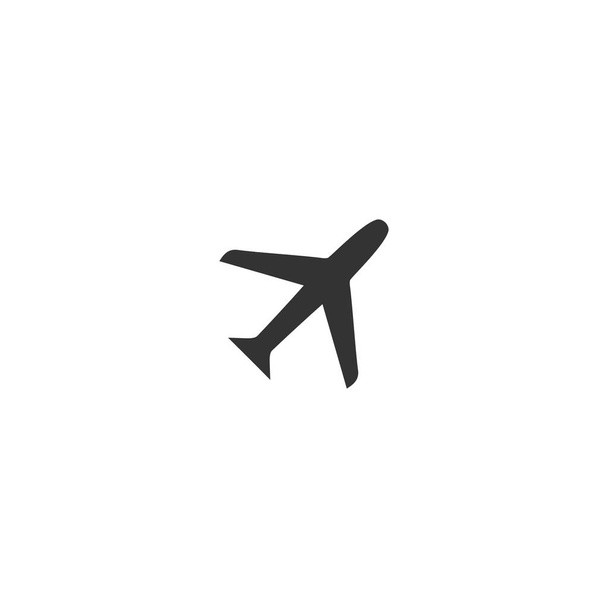 Airplanes. Black Icon Flat on white background - Vector, Image