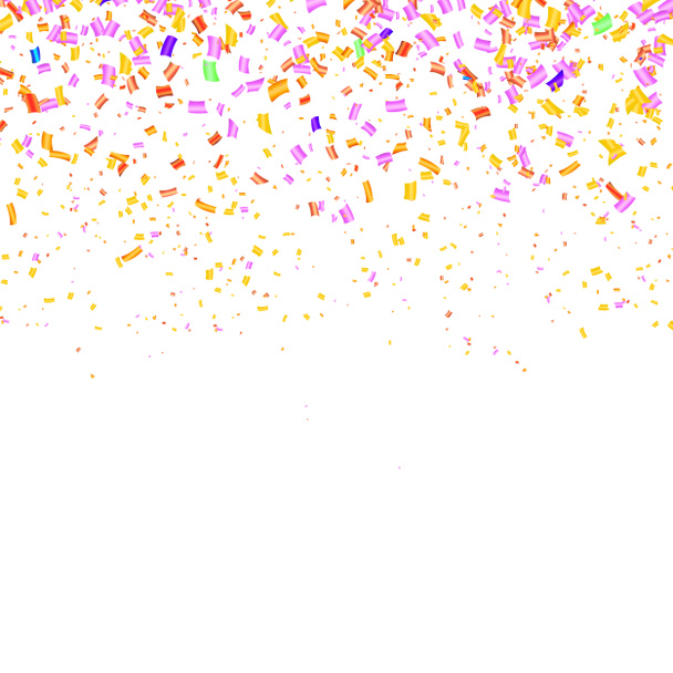 barevné papírové konfety izolovaných na bílém pozadí - Fotografie, Obrázek