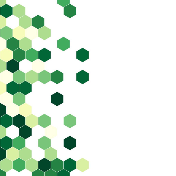 Motif granuleux composé d'hexagones colorés. Fond vecteur en nid d'abeille. L'abstraction géométrique isométrique. Rapport des aspects 1 : 1
 - Vecteur, image