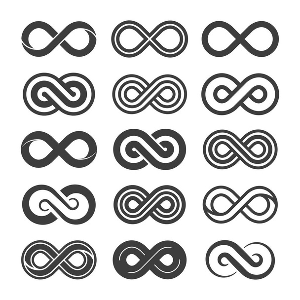 Set of infinity vector symbol - Vector, Image
