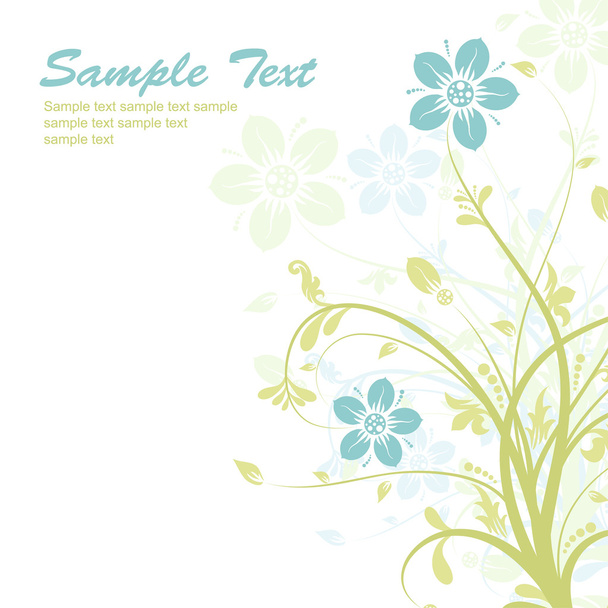 Floral abstract background, vector - Vector, Image