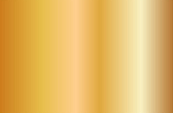Textura de gradiente de oro realista. Gradiente de lámina de metal dorado brillante. Ilustración vectorial
 - Vector, Imagen