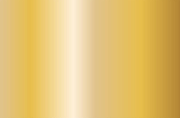 realistische Goldgradienten-Textur. goldglänzende Metallfolie. Vektorillustration - Vektor, Bild