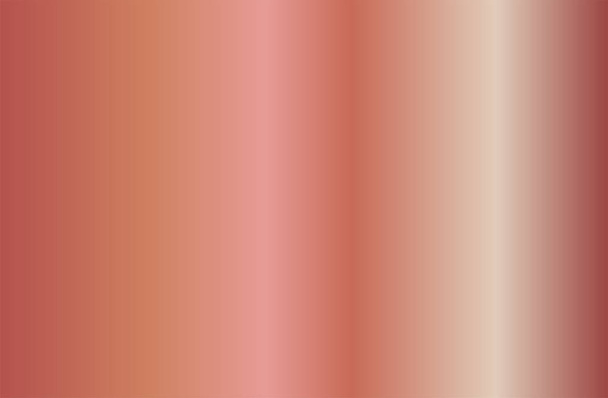 Realistic rose gold gradient texture. Shiny golden pink metal foil gradient. Vector illustration - Vector, Image