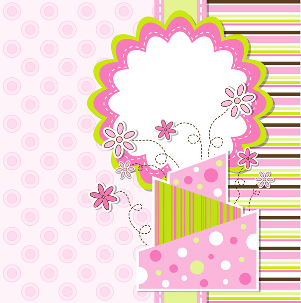 Template greeting card, vector - ベクター画像