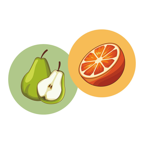 fruta deliciosa y fresca
 - Vector, Imagen