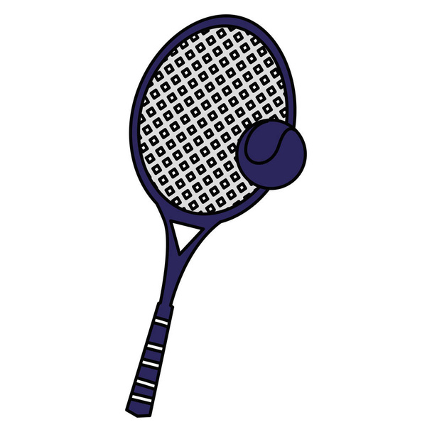 racchetta da tennis e icona isolata a sfera
 - Vettoriali, immagini