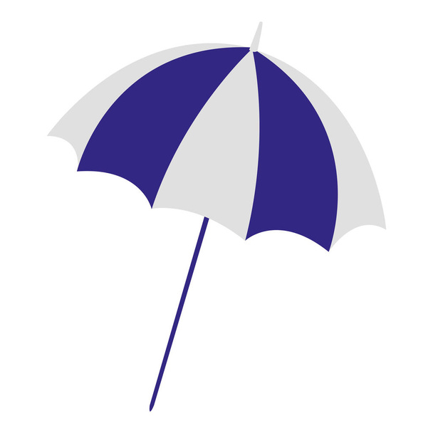 umbrella beach isolated icon - Vector, Image