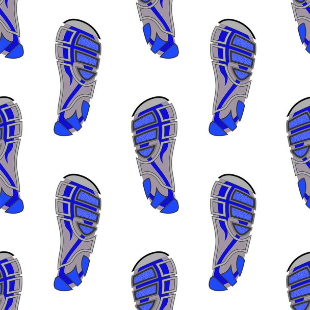 Schone Sport schoen naadloze stempelt geïsoleerd op witte achtergrond - Foto, afbeelding