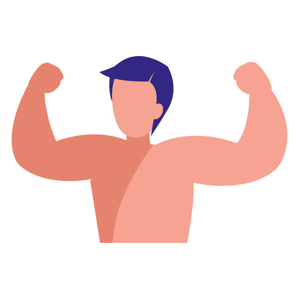 strong man with swimsuit - Vector, Image