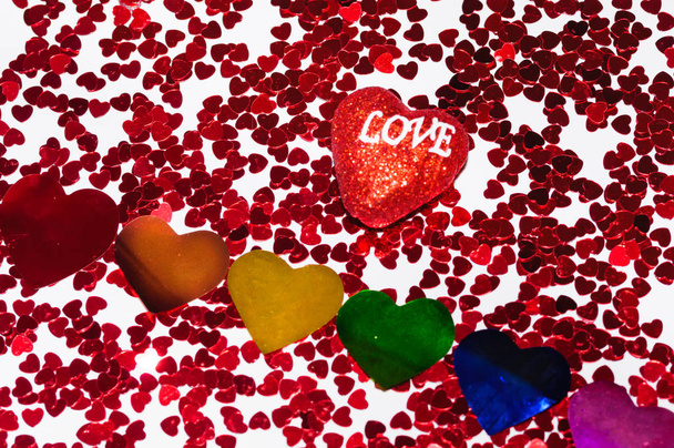 День святого Валентина фон с сердцем концепция любви
 - Фото, изображение