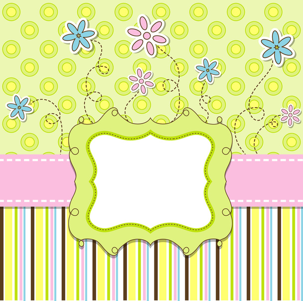 Template cards for the boy and girl, vector - Vector, Image