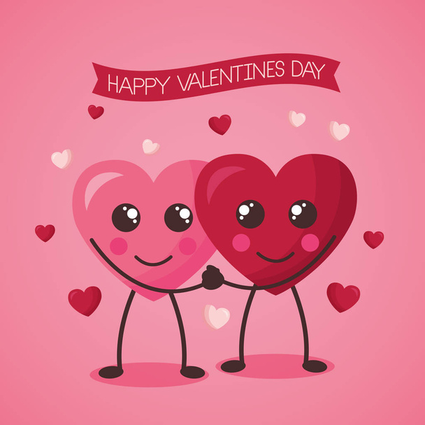 valentine day card - Διάνυσμα, εικόνα