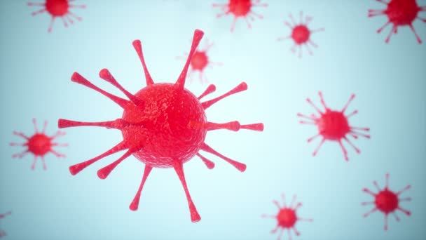 Virus mit abstraktem Hintergrund - Filmmaterial, Video