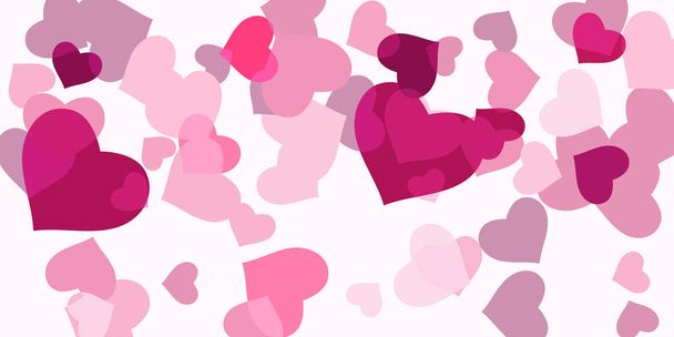 Konfety růžové srdce - Vektor, obrázek