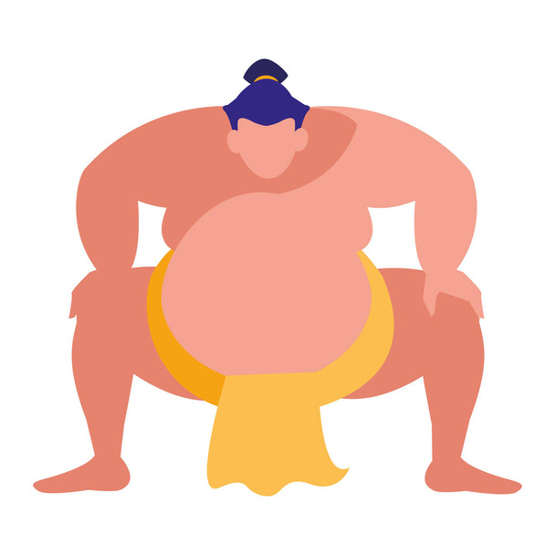 sumo wrestler design - Vector, Image