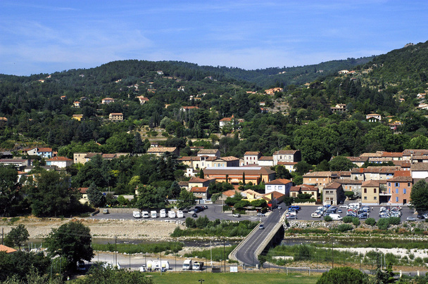 Anduze, cidade turística francesa de Cevennes
 - Foto, Imagem