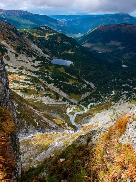 rocky Tatra mountain tourist hiking trails in Slovakia - Photo, Image