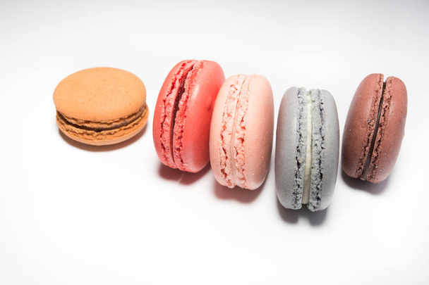 small tasty colorful macarons - Photo, Image