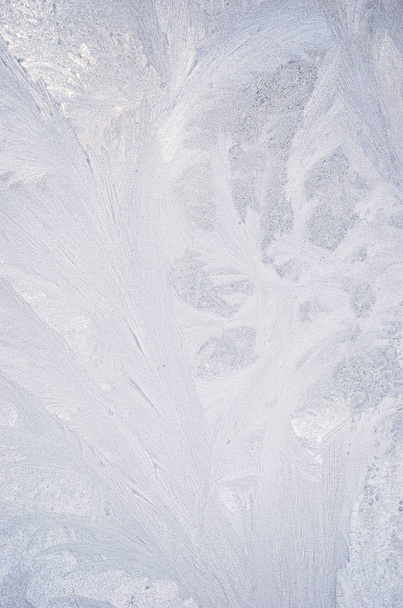 Frost textuur. Iced oppervlak. Winter materiaal. Verticale schieten - Foto, afbeelding