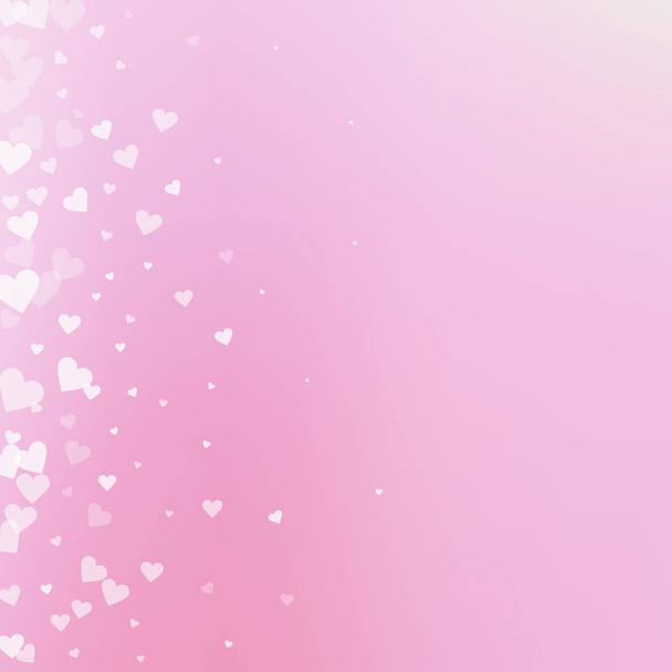 Le cœur blanc adore les confettis. Gradie de Saint-Valentin - Vecteur, image