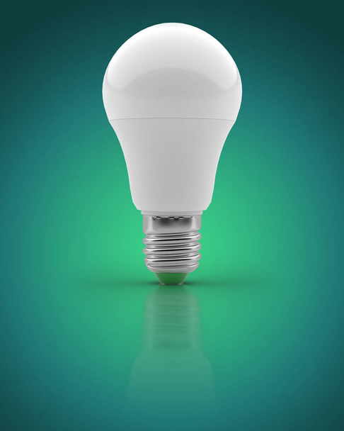 LED light bulb on an isolated background - Foto, Imagem