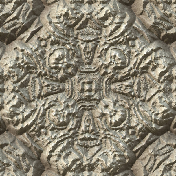 3D-effect naadloze achtergrond behang stenen betegelde patroon. - Foto, afbeelding