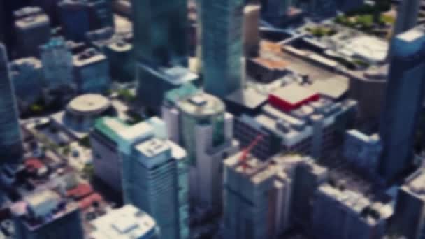 Fotografia panorâmica aérea vista de cima para baixo para arranha-céus
 - Filmagem, Vídeo