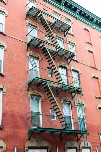 escadas de incêndio na casa de Nova York - Foto, Imagem
