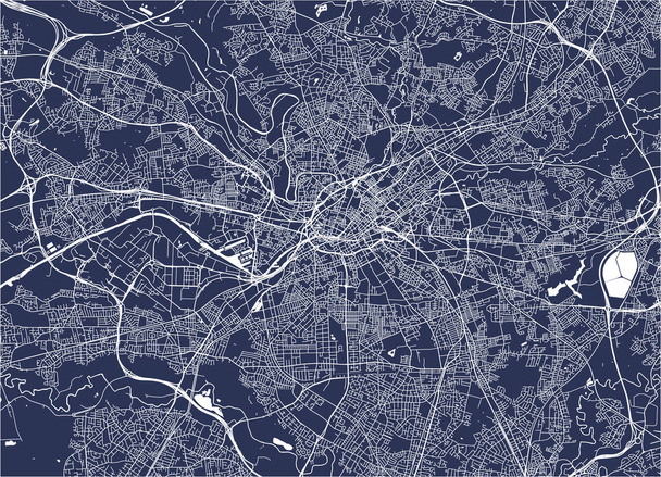 carte vectorielle de la ville de Manchester, Angleterre, Grande-Bretagne
 - Vecteur, image