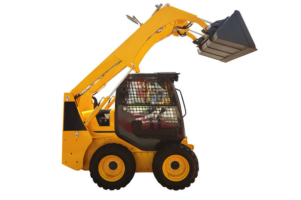 Loader excavator construction machinery isolated with - Photo, Image
