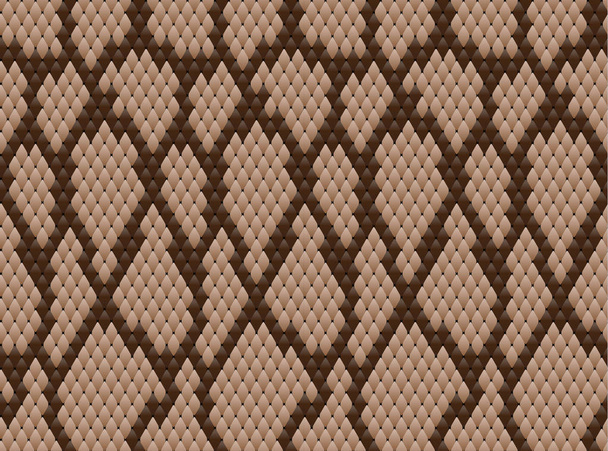 Snake skin patroon textuur herhalende naadloze. Vector. Textuur slang. Trendy print. python-slang - Vector, afbeelding