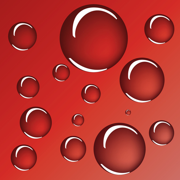 Flying colored bubbles - Vector, imagen