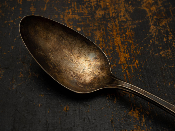 Detail of old vintage cutlery - Fotografie, Obrázek