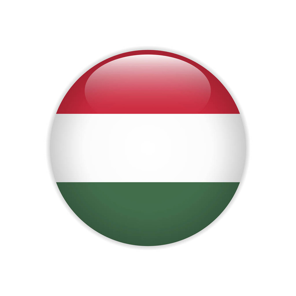 Ungheria bandiera sul pulsante
 - Vettoriali, immagini