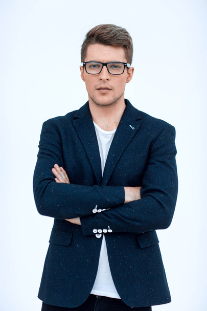 close up. modern business man with glasses - Foto, Bild