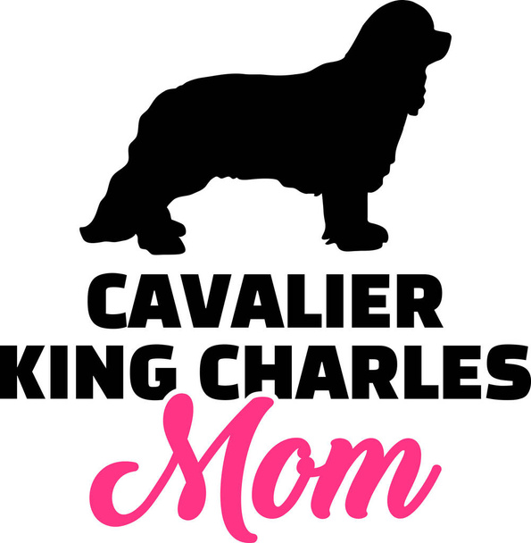 Cavaleiro Rei Charles mãe rosa
 - Vetor, Imagem