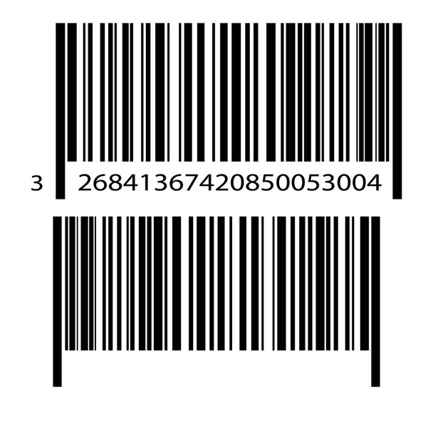 realistisches Barcode-Set-Symbol - Vektor, Bild