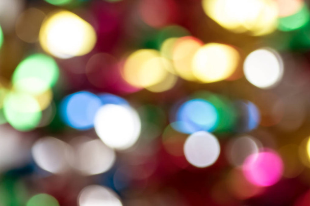 Abstract colorful night bokeh background - Photo, Image