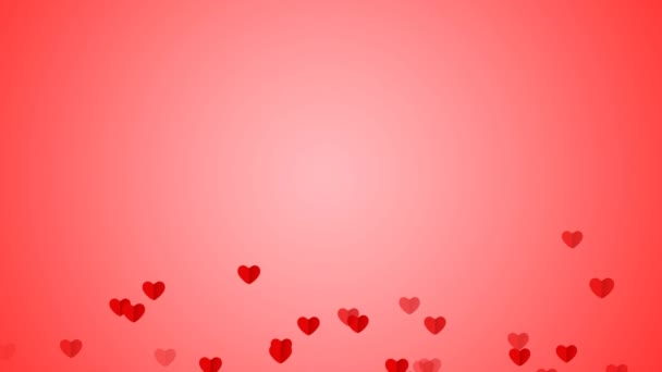 Lus Creative vliegen hart achtergrond. Zwevend hart verbonden. Romantische achtergrond voor Valentijnsdag, Party, bruiloft enz, - Video