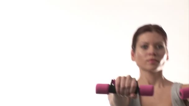 Woman working out - Video