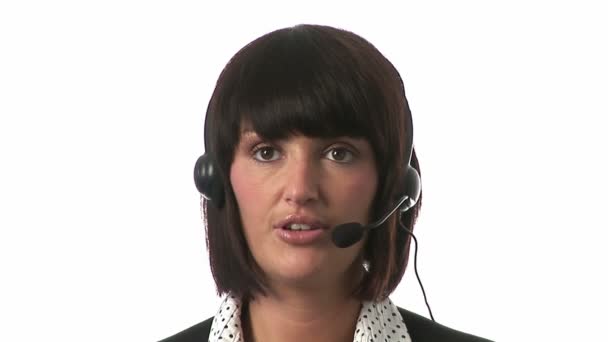 Woman on a Headset - Materiaali, video