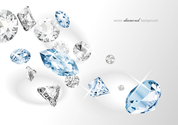 Luxury background with diamonds for modern design - Vector, Image