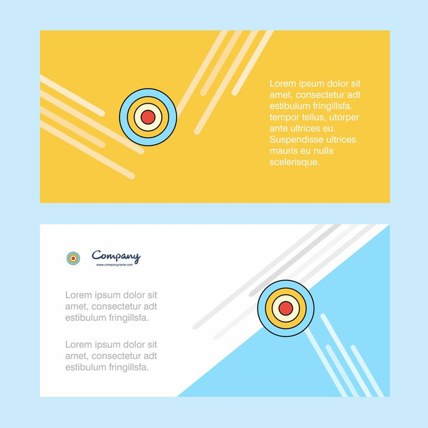 Dart abstract corporate business banner template, horizontal advertising business banner. - Vector, Image