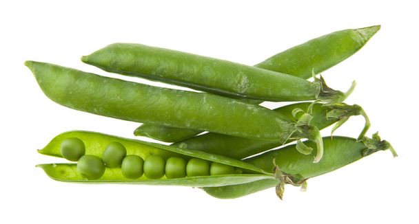green peas isolated on white background - Photo, Image